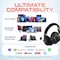 Delton M201D Wireless Computer Headset Stereo Bluetooth Headphones Over the Ear Comfort Cups w/ Microphone DBHM201D - alternate 2